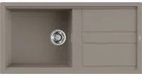 Lavello Elleci Incasso 1 vasca 100x51 Best 480 Keratek Plus Grigio Dove Grey LKB48093