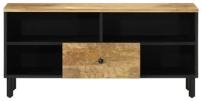 Mobile porta tv 100x33x46 cm in legno massello di mango