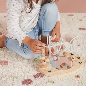 Bieco - Labirinto motorio con specchio - rosa