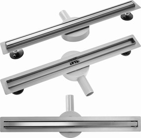 Canalina di scarico Rea Neo Slim Pro Nickel Brush INOX 70