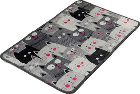 Tappetino per il bagno grigio 40x60 cm Meow – Foutastic