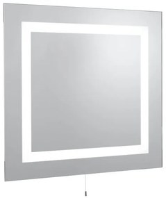 Specchio rettangolare led per bagno - vetro specchiato, ip44