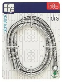 Flessibile Doccia 150 cm Acciaio Cromo con Doppia Aggrafatura