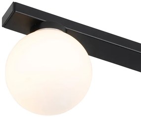 Plafoniera moderna nera IP44 4 luci - Cederic