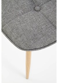 Sedia da pranzo VELSOR, 1 pz, grigia