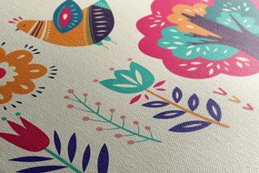 Stampa su tela – Natura in stile folk
