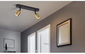 Faretto TOP 2xGU10/10W/230V oro/nero