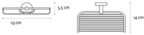 Kamalu - portaoggetti doccia griglia in acciaio 23cm linea kaman mira-304