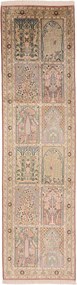 Cashmere Silk Tappeto 80 x 300 (Indian) Annodato A Mano