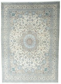 Nain Tappeto persiano 440 x 320 Beige (Iran) Annodato A Mano