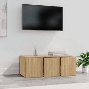 Mobile porta tv rovere sonoma 80x34x30 cm in truciolato