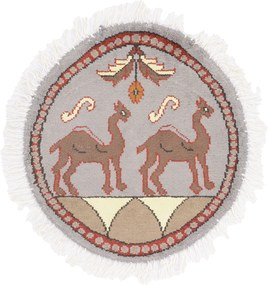 Agra Tappeto orientale 50x50 (Indian) Annodato A Mano