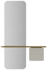 Set da ingresso in rovere con decorazioni in bianco e naturale One More Look - UMAGE