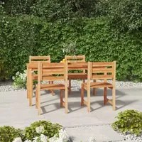 Set da Pranzo per Giardino 5 pz in Legno Massello di Teak 3157187