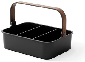 Organizer da bagno nero in plastica riciclata Bellwood - Umbra