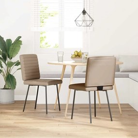 Sedie Da Pranzo 2 Pz Cappuccino İn Similpelle /