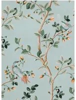 Coordonne Tapete Birds Prosperity - Turquoise