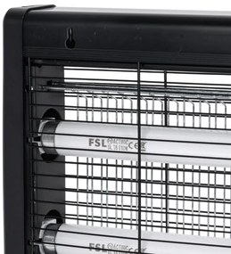 Brilagi - Trappola elettrica per insetti 2xUV/18W/230V 100 m2 nera