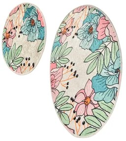 SET 2x Tappeto bagno SPRING 60x100 cm multicolore