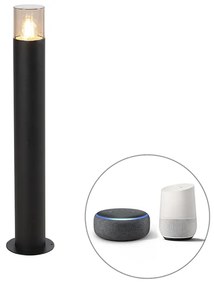Lampada da esterno intelligente a stelo nera 70 cm incl. Wifi P45 - Odense