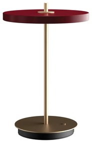 Lampada da tavolo dimmerabile a LED rossi con paralume in metallo (altezza 31 cm) Asteria Move - UMAGE