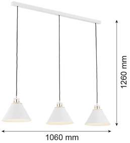 Argon 6291 - Plafoniera FABIO 3xE14/7W/230V alabastro bianco