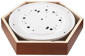 Plafoniera HEX 2xE27/60W/230V d. 43 cm marrone pino