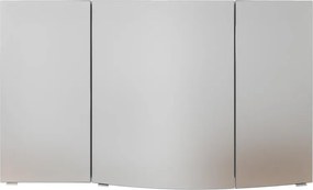 Specchio Contenitore Contea Con Illuminazione PELIPAL destro bianco lucido L 120 x H 70 x P 17 cm
