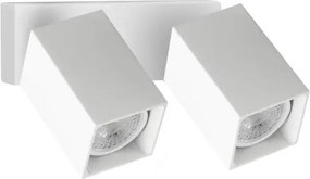 Ideal Lux - Faretto da parete LED orientabile DYNAMITE 2xGU10/7W/230V CRI 90 bianco