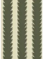 Josephine Munsey Carta da parati Scallop Stripe - Chaingate Green/ Maitland Green