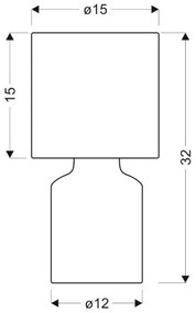 Lampada da tavolo INER 1xE14/40W/230V rosa