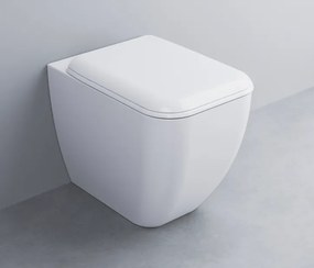 Cielo Shui wc a pavimento filo muro con scarico trasformabile a terra senza sedile in ceramica bianco lucido