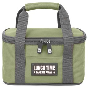 Borsa porta pranzo termica 4,8 L verde con manici