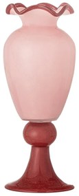 Vaso rosa in vetro (altezza totale 34 cm) Frills – Bloomingville