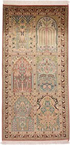 Cashmere Silk Tappeto 80x160 (Indian) Annodato A Mano