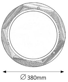 Brilagi - Plafoniera ORBIS 2xE27/60W/230V Ø 38 cm in pino