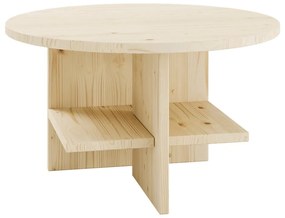 Tavolino rotondo in colore naturale Rondure - Karup Design