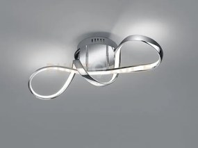 Perugia plafoniera led 28w 3400lm, 4000k cromo con dimmerazione ad...