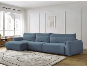 Divano angolare blu Aden – Bobochic Paris