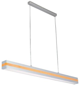 Lampadario OFINNA argento/arancione