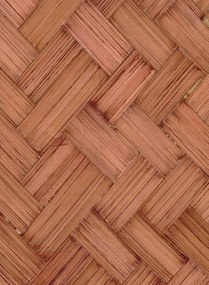 CMO Paris Carta da parati Bambou Grand Chevron - Tabac