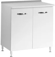 Base Per Cucina Bianco Frassinato 2 Ante Cm 80x50xH 85