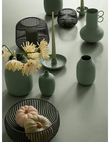 Vaso color salvia in metallo (altezza totale 20 cm) Loha – Blomus