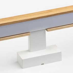 Brilagi-Illuminazione a LED per specchi da bagno WOODY MIRROR LED/12W/230V IP44 quercia/bianco