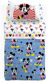 Copriletto Primaverile   Mickey Fantasy   in Cotone Cartoons