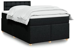 Giroletto A Molle Con Materasso Nero 120x190 Cm İn Tessuto /