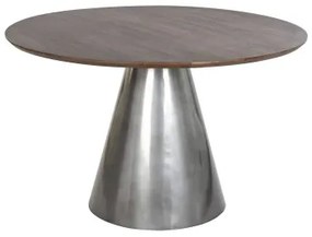 Tavolo da Pranzo DKD Home Decor Acciaio Alluminio Legno di mango (120 x 120 x 76 cm)