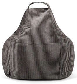 Puof a sacco color menta con rivestimento in velluto a coste Play Amuse – SLOWDOWN