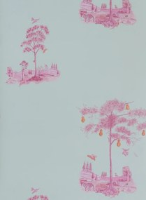 Andrew Martin Tapete Pear Tree - Sunset Pink