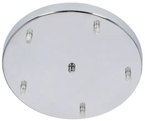 Lampadario a sospensione con filo MARINA 5xE27/60W/230V cromo
